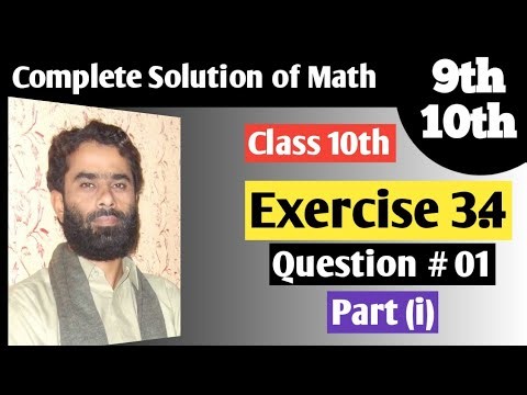 Exercise 3.4 Q.1 part (i) Class 10th