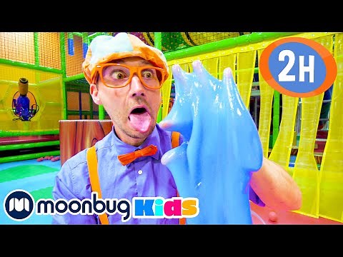 😜 Blippi Aprende os 5 Sentidos 😜 | 2 HORAS DE BLIPPI | Moonbug Kids em Português | Desenhos Animados