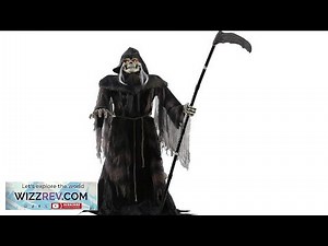 6' Lunging Reaper Animated Prop Halloween Haunted House Animatronic Skeleton New