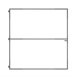 RapidFence 1800 x 1870mm Grey Large Steel Adjustable Gate Frame Kit
