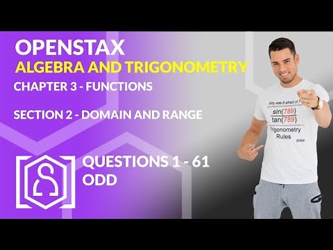 OpenStax: Algebra and Trigonometry - Chapter 3, Section 2 | Domain and Range