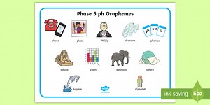 Phase 5 ph Grapheme Word Mat