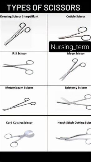 Nursing ki baat on Instagram: "Types of scissors ✂️🩺"