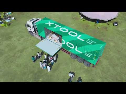STAXBOND x XTOOL | The xTool MakerLab: A Mobile Showroom Revolution #containershowroom #movable