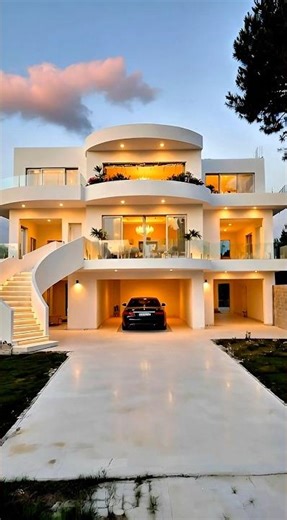 Abandoned Concrete Shell → Ultra Luxury Modern Villa Transformation #trending #explore #shorts