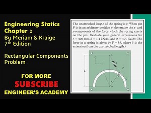 STATICS | Chapter 2 | P2-29 | 7th Edition | Rectangular Components