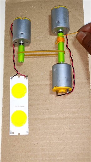 Working model of electricity generator • DC Motor #dcmotor #tech #dynamo #shorts