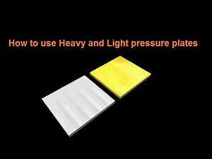 How to use Heavy and Light pressure plates in Minecraft