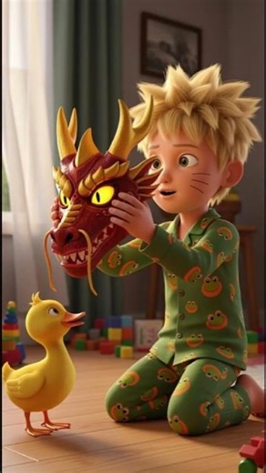 Naruto transformed his duck into a dragon 😱👀