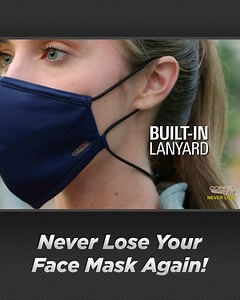 638 reactions · 142 shares | Introducing New Copper Fit Never Lost Face Mask, Never Lose Your Face Mask Again! ▪️ Built-In Lanyard Design ▪️ Triple Layer Construction ▪️ Adjustable Ear Loops For Perfect Fit ▪️ Customizable Nose Clip To Help Reduce Fogging ▪️ Copper-Infused To Reduce Odor ▪️ Washable & Reusable | Copper Fit | Facebook