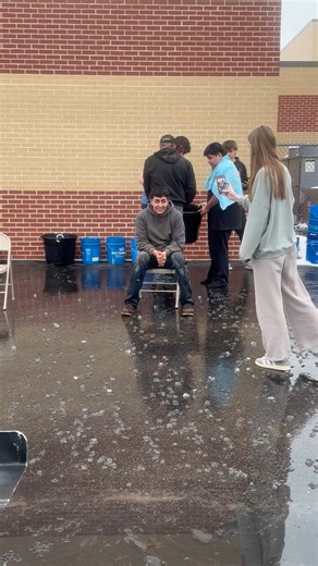 The Class of 2026 recently completed their Soak-a-Senior event, with participation being optional. Collection jars were open during lunch for a week in December, with 9-12th grade students invited to contribute to their favorite seniors' jars. The top 10 donation earners were then included in an Ice-Bucket Challenge, with the results posted here. Some staff members also joined in at various collection points. | Wautoma Area School District