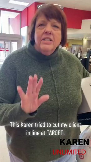 Karen wants to cut the line at Target and gets physical 😳 #karenvideos #fypシ゚viralシ2024fyp #karenvideos #karendrama #karenstrikesagain #target #targethaul #cuttinginline #selfcheckout #Cashier #customerservice #shopping #trendy #redwhiteblue #nonono #ohno #lolmemesdaily #KarenPage #karenvideos | Karen Unlimited