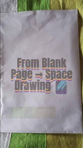 Space Art Drawing Oil Pastel (Including Moon And Rocket)