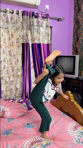 Flips, twists, and nonstop fun—Ronok showing off her acrobatic skills like a pro 🤸‍♀️😎 #acrobatics