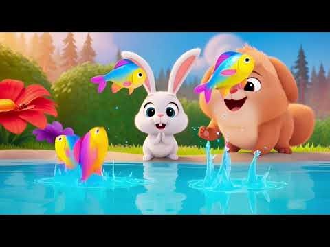 🐰 Fluffy the Bunny – A Cute & Happy Kids Song 🌞✨