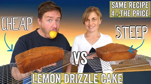 Cheap VS Steep Lemon Drizzle Cake