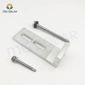 [Hot Item] Aluminum Alloy Solar Racking Roof Mounting L Foot Mount Kit