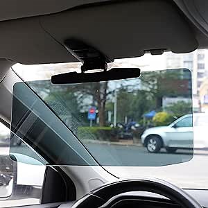 Aohcae Modern Universal Car Sun Visor Extender, Polarized, UV400 Protection, Black