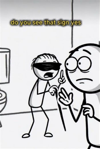 Blind Sticky Man’s Toilet Surprise