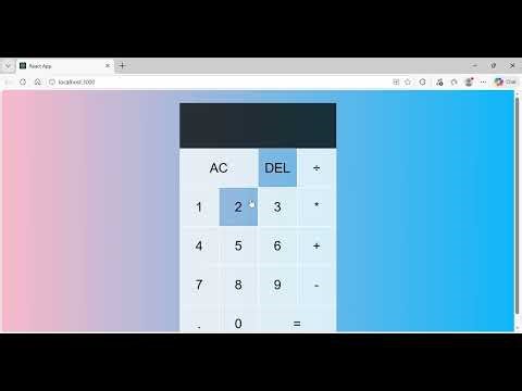 Calculator Application using React JS