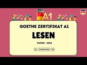 Start Deutsch A1 Goethe Exam - Zertifikat Deutsch German Lesen Modelltest Paper mit Lösungen