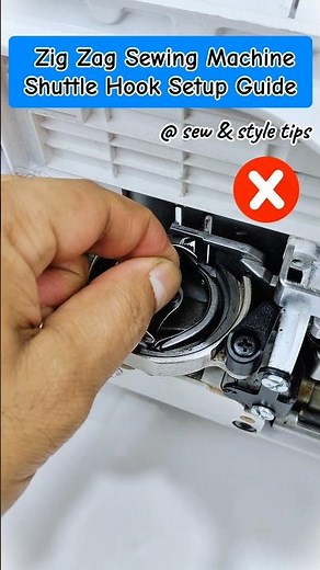 Zig zag sewing machine shuttle hook setup 🪛 #ussewtips #sewingmachine #sewingmachineproblems