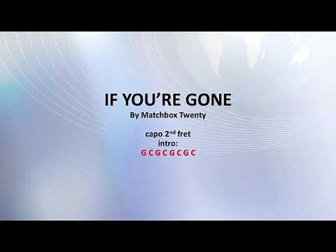 If Your Gone by Matchbox 20 - Easy acoustic chords and lyrics