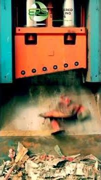 TAURUS Shear Baler — Turning a Steel Tank Into Scrap