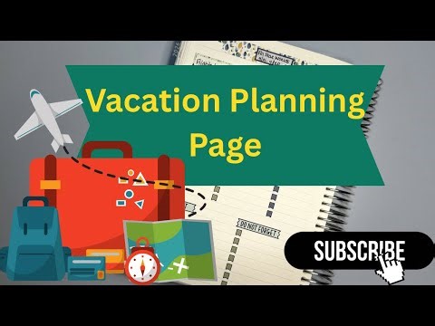 Vacation Planning Set Up | Erin Condren Daily Duo