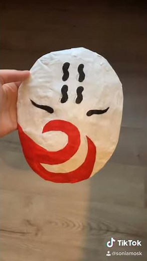 Как сделать маску Хаку? NARUTO/ Mask/ DIY 🦊🍥🍜🍡