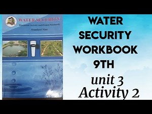 Water security workbook unit 3 chapter 2