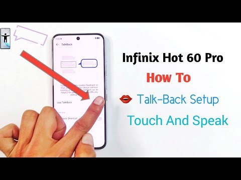 Infinix Hot 60 Pro | How To Talk-back Off | Touch And Speak | Talk-Back Setup