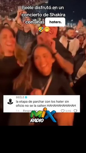 53K views · 1K reactions | Beele en el concierto de Shakira en Bogotá, bailado con sus haters 樂 | Mix 103.9fm | Facebook