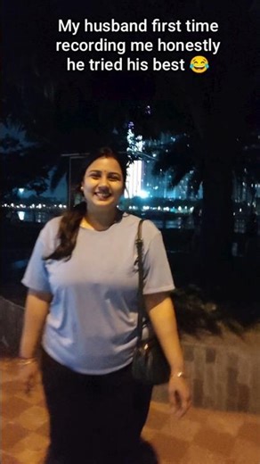 “My husband first time recording me… honestly, he tried his best 🫣😂 #love #🫰