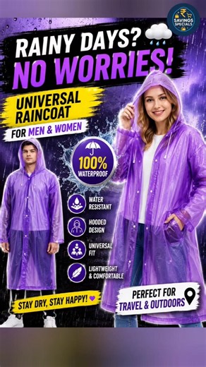 😱 Everyone Needs This Raincoat! ☔ Travel Must Have | Don't Travel Without This! 😍 #shorts #trending