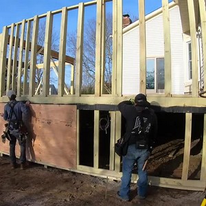 8.8K views · 31 reactions | This huge privacy wall really made quite the statement! It offers not only some seclusion from the neighbors, but also a gorgeous focal point! We used Adorn Stone in the color in Northern Gray! @ncpindustries #deck #deckdesign #designandbuild #patiodesign #designideas #outdoorliving #outdoordesign | Premier Outdoor Living | Facebook