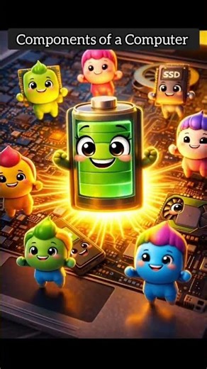 Components of Computer #knowledge #animation #ram #motherboard #gpu #cpu #awareness #studies #rom