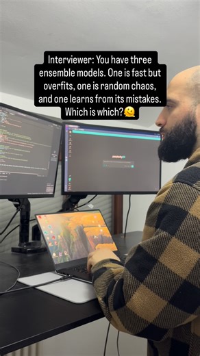 Banias | AI Engineer on Instagram: "Stop guessing which model to use. Here is the cheat sheet for the 3 most popular tree algorithms. 👇 1️⃣ Random Forest (The reliable Voter) 👉 It builds hundreds of Decision Trees independently and takes the average (or majority vote). Because the trees are uncorrelated, it reduces variance and is very hard to overfit. Great for parallel processing! 2️⃣ Extra Trees (The Speedy Chaos) 👉 “Extremely Randomized Trees.” Like Random Forest, but instead of finding t