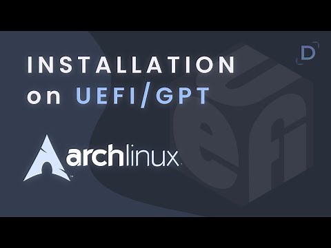 How to install Arch linux on UEFI/GPT | 2021 | Dwix