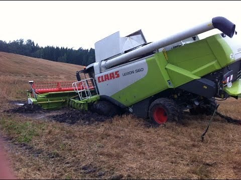 "Atlantis 1 ist versunken!" - Fendt 936, 930 & Kettenbagger retten Claas Lexion in Lettland!