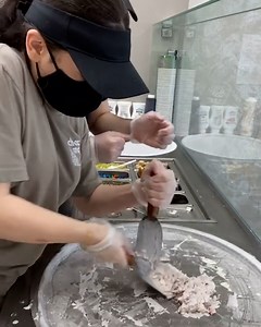 3.7M views · 1.5K reactions | Letting my co-worker make her first rolled ice cream customer order | FOODbible | Facebook