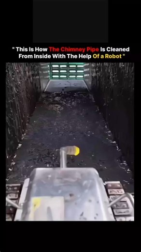 physics's man on Instagram: "A robot is used to clean the chimney pipe from the inside by moving through it with rotating brushes that remove soot and debris. A built-in camera helps operators monitor the process in real time, making the cleaning safer, faster, and more precise than manual methods. This technology improves efficiency but is usually combined with human inspection for best results. “DM for credit/removal” Follow @factsphere_19 for more #theoriginals #onlyoriginal . . ."