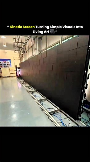 @solved_science on Instagram: "Kinetic screens use hundreds or thousands of motor-driven panels that rise, fall, and shift to match digital input. This allows visuals to gain real physical depth, creating dynamic textures that react instantly to motion, sound, or programmed patterns. Via : totemlighting #kinetic #screen #turning #simple #visuals #livingart #tech #knowledge #technology #history #usa #innovation #fyp #viral #didyouknow #reels"