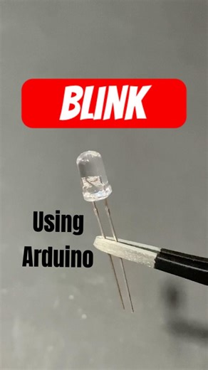Arduino LED Blinking Project 🔥 Beginner Electronics in 30 Seconds! #shorts