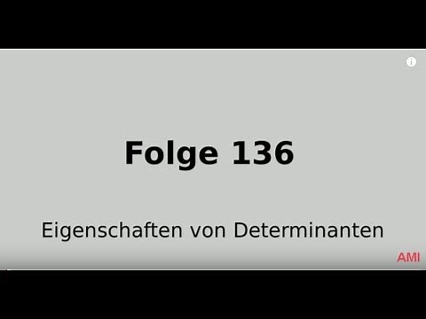 Determinantenmultiplikationssatz, Rechenregeln für Determinanten, Lineare Algebra (Folge 136)