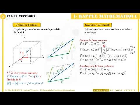 Cours : Mécanique du Point "Cinétique & Dynamique"