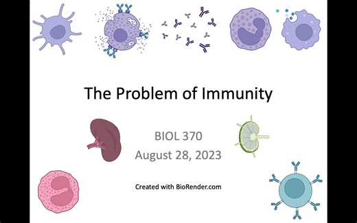 Immunology Fall 2023 Lecture 1 Problem of Immunity