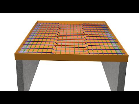 One way slab reinforcement || 3D slab animation || RCC Structure