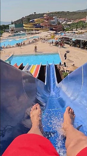 Sky Drop Water Slide at Yalı Castle Water Park in Turkey #aquapark #waterpark #waterslide