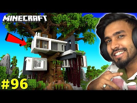 TECHNO GAMERZ BUILD A UNIQUE TREE HOUSE IN POCKMAN IN MINECRAFT I TECHNO GAMERZ I UJJWAL GAMING